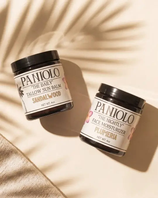 Two jars of Paniolo on a sunny counter
