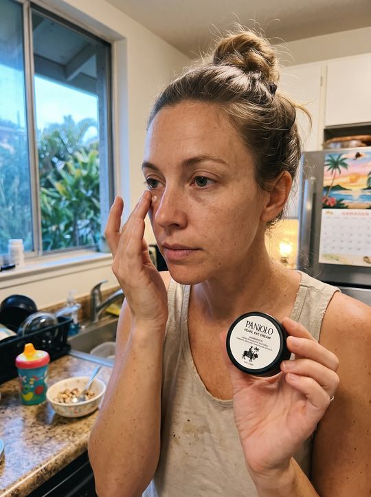 Under-Eye Pearl Cream on an early morning